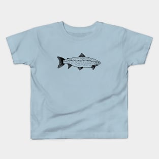 Landlocked Salmon - detailed fish drawing Kids T-Shirt